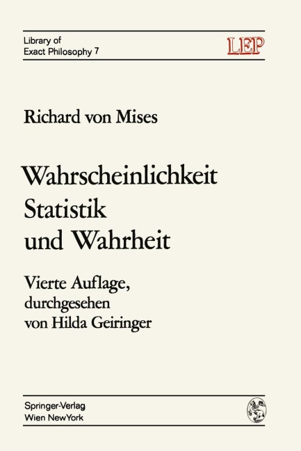 Wahrscheinlichkeit Statistik und Wahrheit - Richard V. Mises