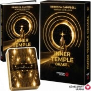 Cover-Bild zum Titel 'Inner Temple Orakel - 44 farbige Orakelkarten mit 160-seitigem farbigen Booklet (Magnetschachtel mit Kartenrahmen)' von 'Rebecca Campbell'