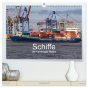 Cover-Bild zum Titel 'Schiffe im Hamburger Hafen (hochwertiger Premium Wandkalender 2026 DIN A2 quer), Kunstdruck in Hochglanz' von 'Andre Simonsen Hamborg-Foto'