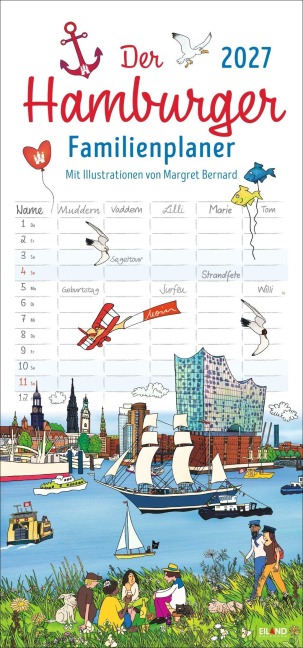Der Hamburger Familienplaner 2027 - Margret Bernard - 