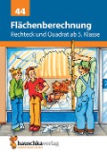 Cover-Bild zum Titel 'Flächenberechnung - Umfang und Fläche von Rechteck und Quadrat' von 'Adolf Hauschka'