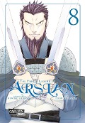 Cover-Bild zum Titel 'The Heroic Legend of Arslan 8' von 'Hiromu Arakawa, Yoshiki Tanaka'