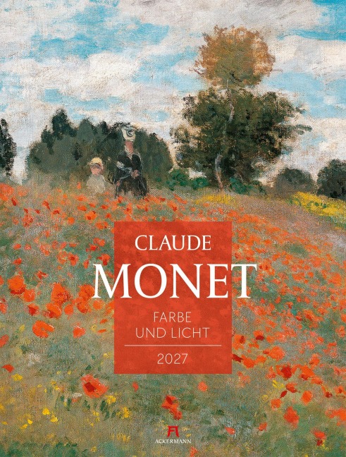 Claude Monet Kalender 2027 | Farbe und Licht - Claude Monet, Ackermann Kunstverlag GmbH