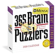 Cover-Bild zum Titel 'Mensa 365 Brain Puzzlers Page-A-Day® Calendar 2026' von 'Fraser Simpson, Workman Calendars'