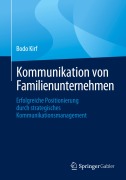 Cover-Bild zum Titel 'Kommunikation von Familienunternehmen' von 'Bodo Kirf'
