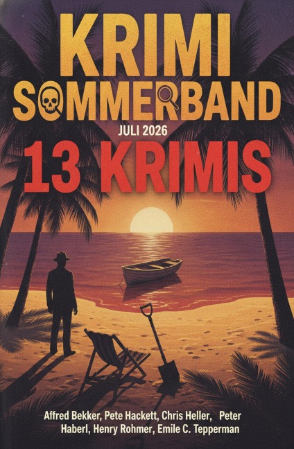 Krimi Sommerband Juli 2026: 13 Krimis - Alfred Bekker, Henry Rohmer, Emile C. Tepperman, Chris Heller, Pete Hackett
