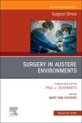 Cover-Bild zum Titel 'Surgery in Austere Environments, an Issue of Surgical Clinics' von ''