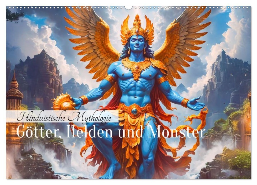 Hinduistische Mythologie - Götter, Helden und Monster (Wandkalender 2027 DIN A2 quer), CALVENDO Monatskalender - Pixs:Sell