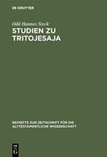 Studien zu Tritojesaja - Odil Hannes Steck