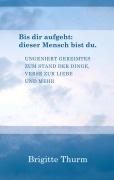 Cover-Bild zum Titel 'Bis dir aufgeht : dieser Mensch bist du.' von 'Brigitte Thurm'
