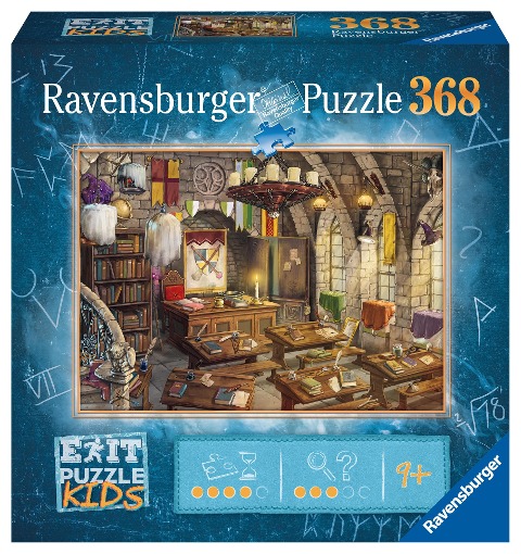 Ravensburger EXIT Puzzle Kids - In der Zauberschule - 368 Teile Puzzle für Kinder ab 9 Jahren - 