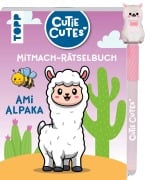 Cover-Bild zum Titel 'Cutie Cutes - Mitmach-Rätselbuch. Ami Alpaka' von 'Christine Schlitt'