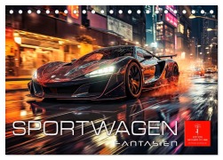 Cover-Bild zum Titel 'Sportwagen Fantasien (Tischkalender 2026 DIN A5 quer), CALVENDO Monatskalender' von 'Peter Roder'