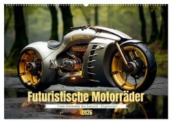 Cover-Bild zum Titel 'Futuristische Motorräder (Wandkalender 2026 DIN A2 quer), CALVENDO Monatskalender' von 'Cathrin Illgen'