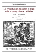 Cover-Bild zum Titel 'Le marche dei tipografi e degli editori europei (sec. XV-XIX)' von 'Giuseppina Zappella'