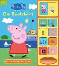Peppa Pig - Die Bootsfahrt - Klappen-Geräusche-Buch mit 10 Sounds - Pappbilderbuch für Kinder ab 3 Jahren - 