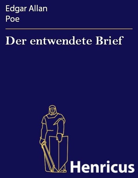 Der entwendete Brief - Edgar Allan Poe