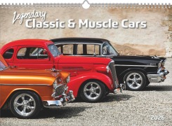 Cover-Bild zum Titel 'Legendary Classic & Muscle Cars 2026 - Wand-Kalender - Auto-Kalender - 42x29,7 - Oldtimer' von ''