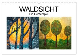 Cover-Bild zum Titel 'Waldsicht - Ein Lichterspiel (Wandkalender 2026 DIN A3 quer), CALVENDO Monatskalender' von 'Erich Krätschmer'