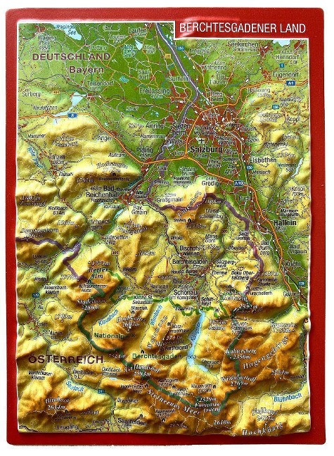 Reliefpostkarte Berchtesgadener Land - André Markgraf, Mario Engelhardt