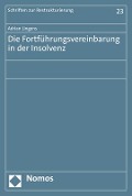 Cover-Bild zum Titel 'Die Fortführungsvereinbarung in der Insolvenz' von 'Adrian Lingens'