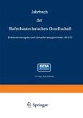 Cover-Bild zum Titel 'Jahrbuch der Hafenbautechnischen Gesellschaft' von 'Erster Baudirektor -Ing. A. Bolle'