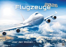 Cover-Bild zum Titel 'Planes - Über den Wolken - Flugzeuge - 2026 - Kalender DIN A3' von ''