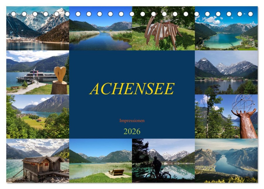 ACHENSEE Impressionen (Tischkalender 2026 DIN A5 quer), CALVENDO Monatskalender - Susan Michel
