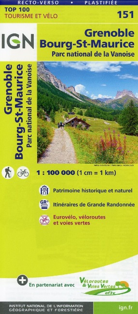 Grenoble Bourg-Saint-Maurice 1:100 000 - 