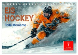 Cover-Bild zum Titel 'Eishockey - tolle Momente (Tischkalender 2026 DIN A5 quer), CALVENDO Monatskalender' von 'Peter Roder'