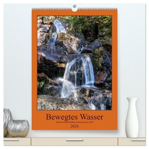 Bewegtes Wasser (hochwertiger Premium Wandkalender 2024 DIN A2 hoch), Kunstdruck in Hochglanz - Werner Baisch