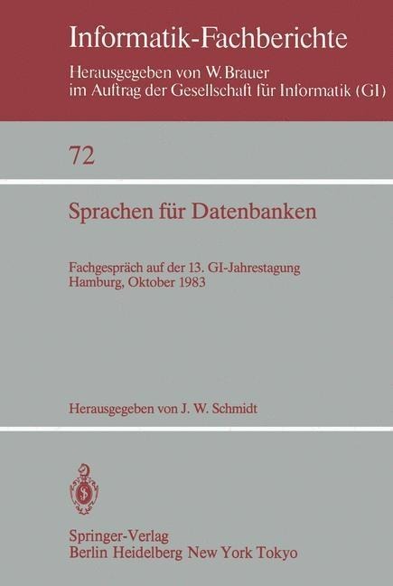 Sprachen für Datenbanken - 