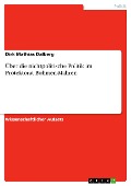 Cover-Bild zum Titel 'Über die nichtpolitische Politik im Protektorat Böhmen-Mähren' von 'Dirk Mathias Dalberg'