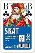 Cover-Bild zum Titel 'Klassisches Skatspiel, Französisches Bild mit großen Eckzeichen. 32 Karten in Klarsicht-Box. FXS Traditionelle Spielkarten' von ''