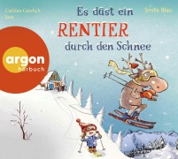 Cover-Bild zum Titel 'Es düst ein Rentier durch den Schnee' von 'Smilla Blau'