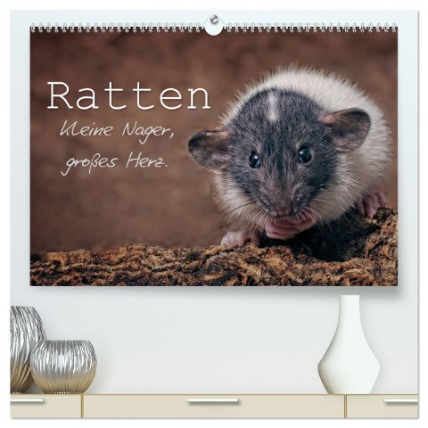 Ratten. Kleine Nager, großes Herz. (hochwertiger Premium Wandkalender 2025 DIN A2 quer), Kunstdruck in Hochglanz - Thorsten Nilson