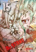 Cover-Bild zum Titel 'Dr. Stone 15' von 'Boichi, Riichiro Inagaki'
