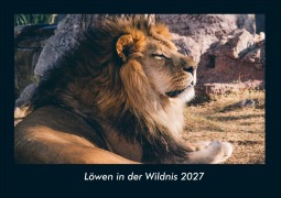 Cover-Bild zum Titel 'Löwen in der Wildnis 2027 Fotokalender DIN A4' von 'Tobias Schmitt, Kevin Heber'