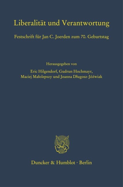 Liberalität und Verantwortung. - 