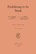 Einführung in die Statik - Fritz Chmelka, Ernst Melan