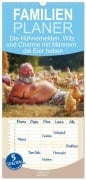 Cover-Bild zum Titel 'Familienplaner 2027 - Die Hühnerhelden. Witz und Charme mit Männern, die Eier haben mit 5 Spalten (Wandkalender, 21 x 45 cm) CALVENDO' von 'Rose Hurley'