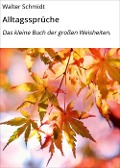 Cover-Bild zum Titel 'Alltagssprüche' von 'Walter Schmidt'