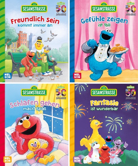Nelson Mini-Bücher: 4er Sesamstraße 1-4 - 