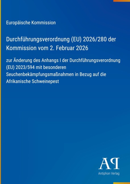 Durchführungsverordnung (EU) 2026/280 der Kommission vom 2. Februar 2026 - Europäische Kommission