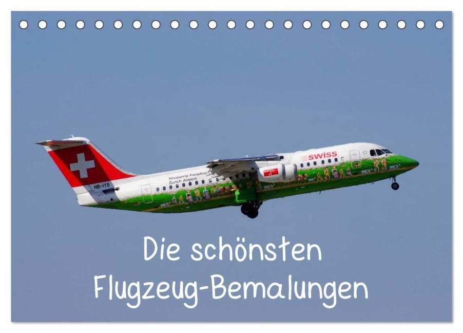 Die schönsten Flugzeug-Bemalungen (Tischkalender 2025 DIN A5 quer), CALVENDO Monatskalender - Thomas Heilscher