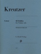 Cover-Bild zum Titel '42 Etüden für Violine solo' von 'Rodolphe Kreutzer'