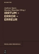 Cover-Bild zum Titel 'Irrtum - Error - Erreur' von ''