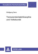 Cover-Bild zum Titel 'Transzendentalphilosophie und Volkskunde' von 'Wolfgang Senz'