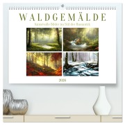 Cover-Bild zum Titel 'Waldgemälde (hochwertiger Premium Wandkalender 2026 DIN A2 quer), Kunstdruck in Hochglanz' von 'Sabine Löwer'