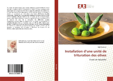 Installation d¿une unité de trituration des olives - Safa Zaidouni